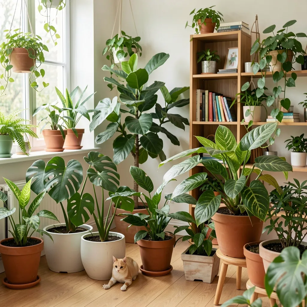 Air-purifying plants for healthy indoor environments