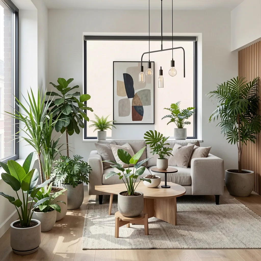 Curated plant selection for modern interiors