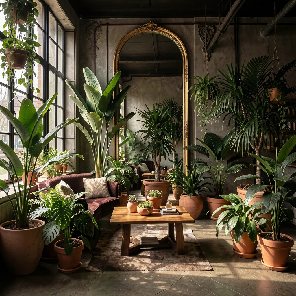 Statement plants for dramatic interior accents